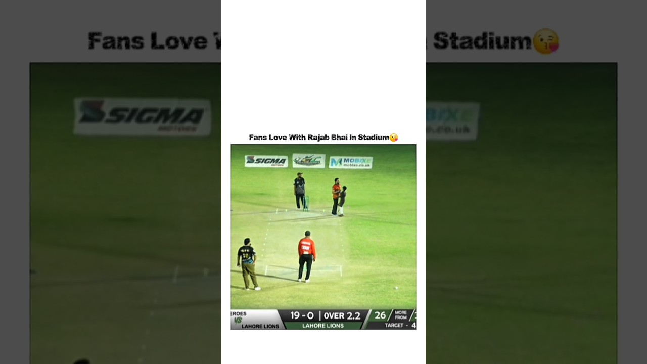 Fans Love With Rajab Bhai In Stadium😘 #rajabbutt #videoediting
