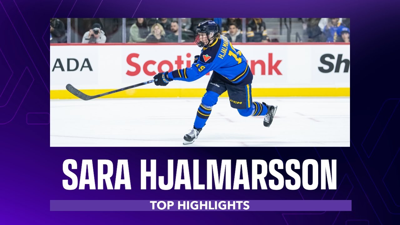 Основные моменты карьеры Сары Хьялмарссон | В центре внимания – выступление PWHL в Италии в 2026 ...