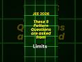 I Solved These 5 LIMIT Patterns For JEE || JEE 2026 #jee #shorts #shortsfeed