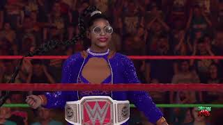 Christmas Kaos (WWE 2K22) Bianca Belair vs Britt Baker DMD