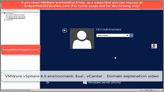 video 5 - Creating a domain for ESXi and vCenter video 5 - Creating a domain for ESXi and vCenter