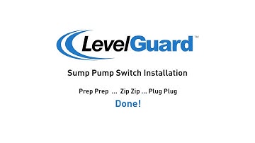 How to Install a LevelGuard Sump Pump Switch