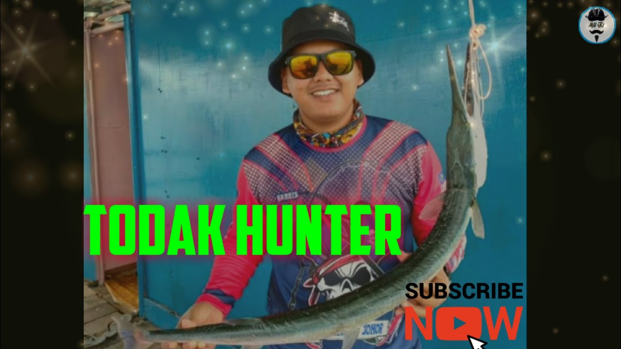 Mancing di rakit kampung pasir putih johor baru dapat ikan todak besar.