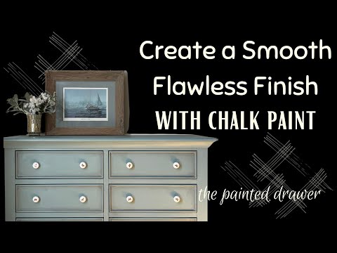 Smooth & Seamless: Mastering Chalk Paint Without Brush Strokes | Easy Furniture Makeover Tutorial!