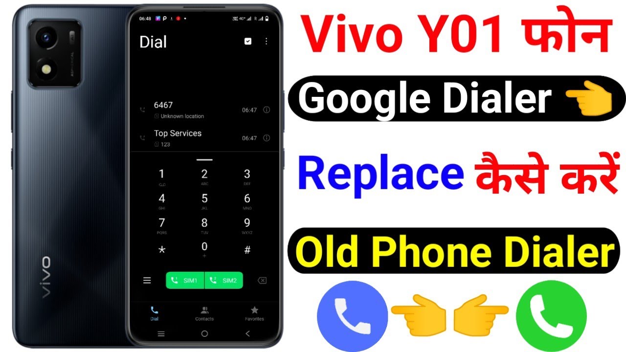 Vivo Y01 Replace Google Dialer ।  How To Change Vivo Officail Dialer On Vivo Y01 ।  Tech Akhilesh