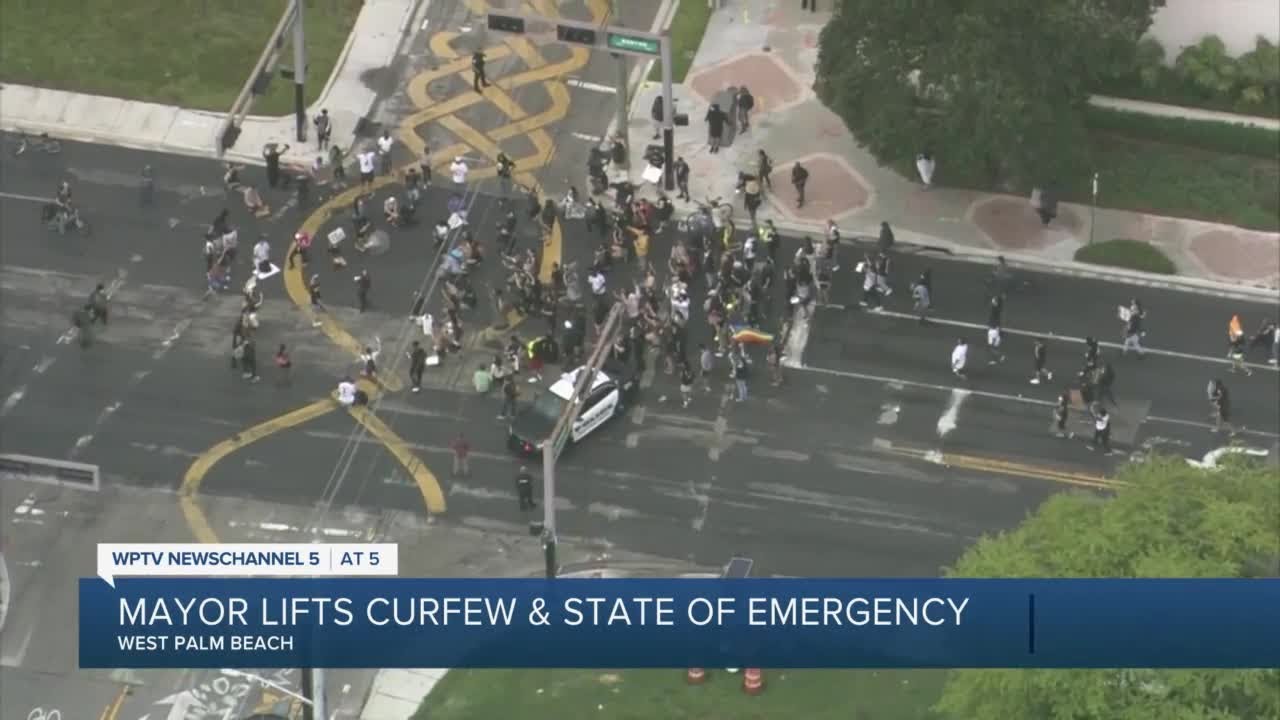 West Palm Beach ends state of emergency, nighttime curfew