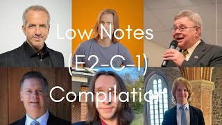 Male singers low notes compilation (E2-C-1) part 1