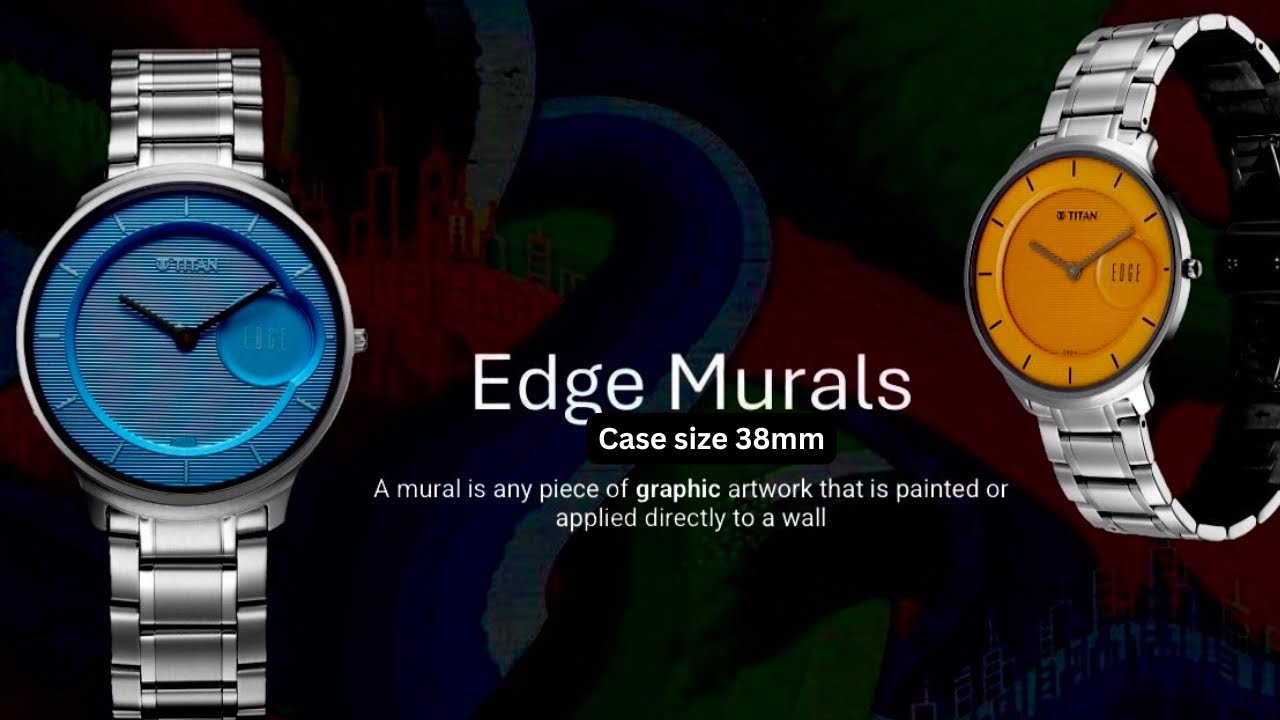 Review Titan Edge Mural Colour Dial Watch For Men 💥🔥
