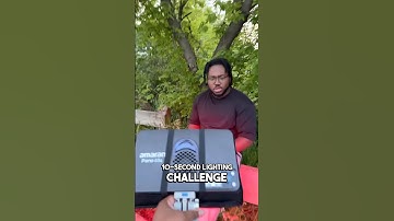 10 second lighting challenge using the amaran Peak and the amaran Pano 60c 😱  #lighting #setup