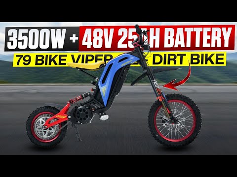 79 Bike Viper S Review | 3500w Mid-drive Electric Dirt Bike (Insane Torque!)
