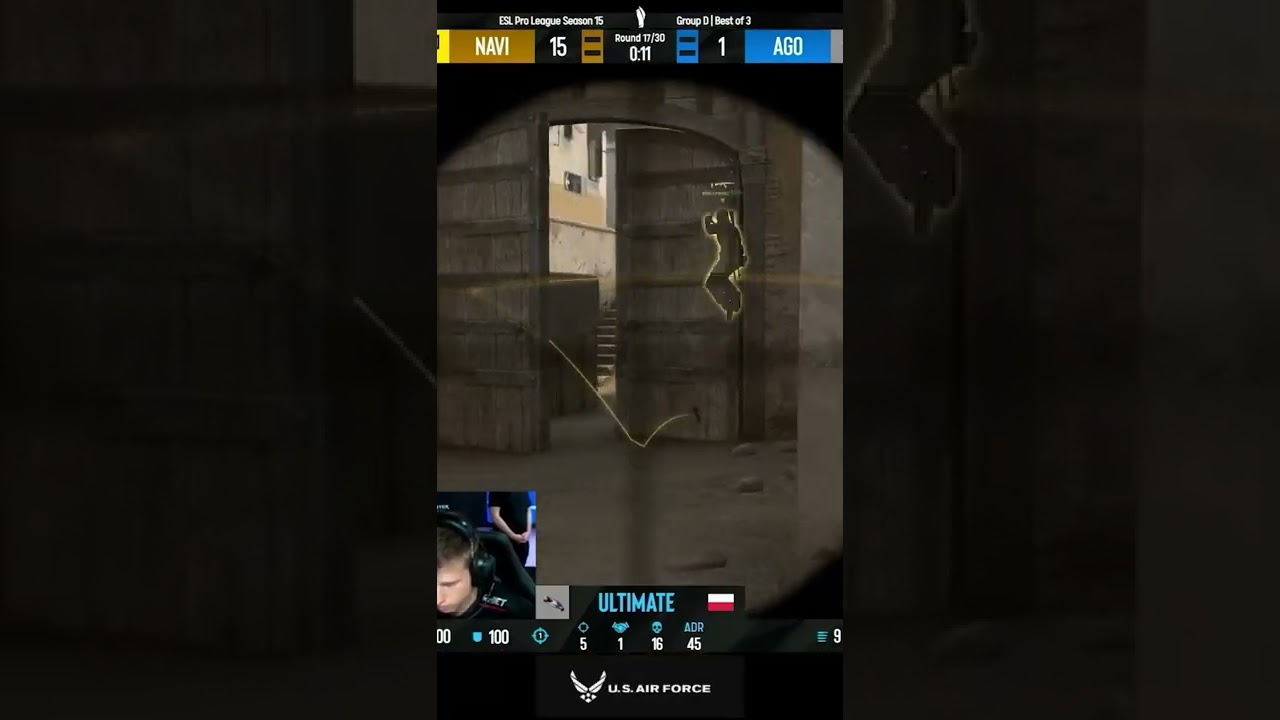 Нави налегке закрывают Dust 2 NaVi vs AGO map 1, Dust 2, BO3 ESL Pro League Season 15 CS GO 