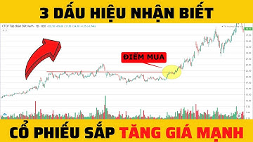 3 DẤU HIỆU NHẬN BIẾT CỔ PHIẾU SẮP TĂNG GIÁ MẠNH