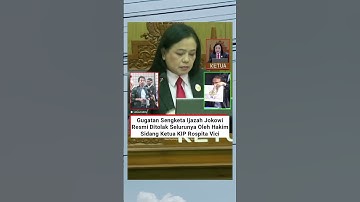 Hakim KIP Tolak Gugatan Ijazah Jokowi #ijazahjokowi #roysuryo