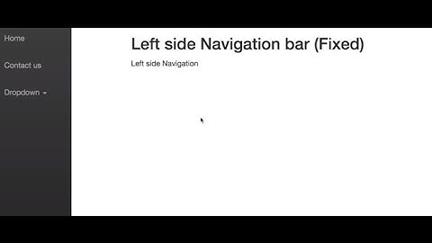 Bootstrap Side Navbar in 3 min using Html5 and Bootstrap | bootstrap side menu bar