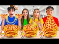 NO HANDS Vs ONE HAND Vs TWO HANDS Couples Food Challenge 