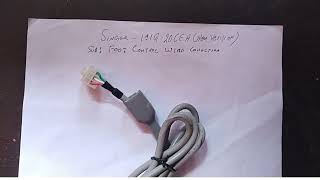 Singer 141G -20CEA New Version - Foot Wire location in Plug 🔌 Settings .