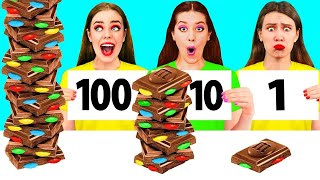 100 Layers of Food Challenge | Crazy Challenge by 4Fun