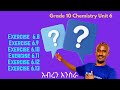 Grade 10Chemistry Unit 6 Exercise 6 8 6 9 6 10 6 11 6 12 6 13 Based On 6 3 1 Alkenes Or Olefins 