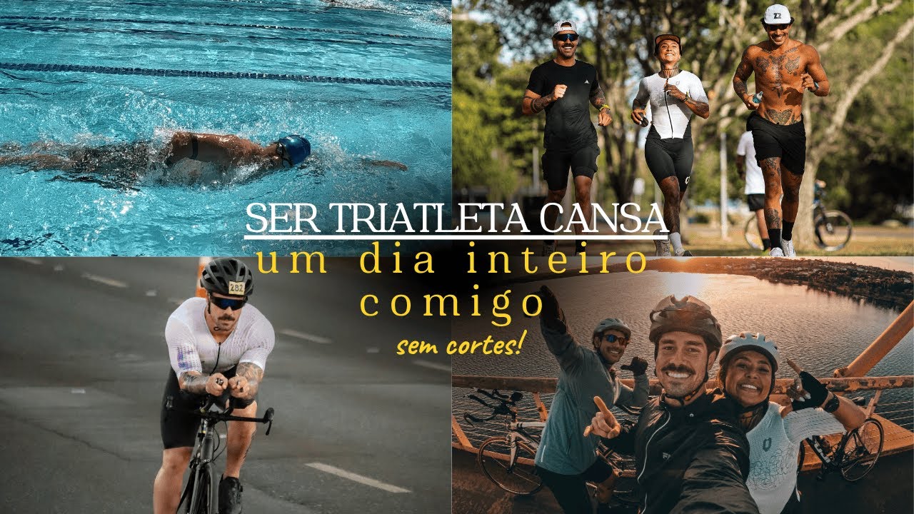 ROTINA DE TRIATLETA.  UM DIA COMPLETO!