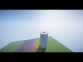 Unusual skyscraper, Minecraft. Time lapse