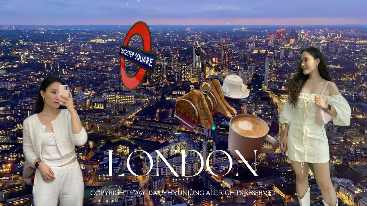 🇬🇧겨울 런던 혼자 여행 브이로그 해가 벌써 진다고...? 걸어서 삼만리 (빅토리아 앨버트 박물관&포토벨로 마켓&노팅힐&더샤드 야경) London vlog