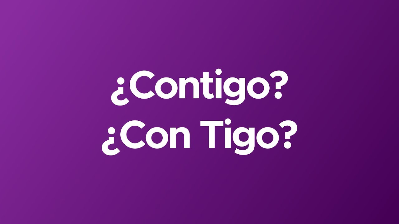 ¿Contigo o Con Tigo? | Ortografía - YouTube