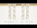 DIY: EASY MACRAME ZIG ZAG PATTERN | MACRAME KNOTS | MACRAME TUTORIAL | (step by step)