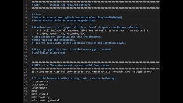 Tesseract OCR 3.05 Build from Source #1.2 Windows