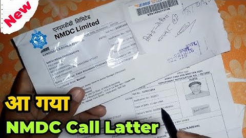 NMDC Call Latter 2022 | NMDC Update | NMDC Admit Card 2022 | NMDC Previous Year Question Paper 2022