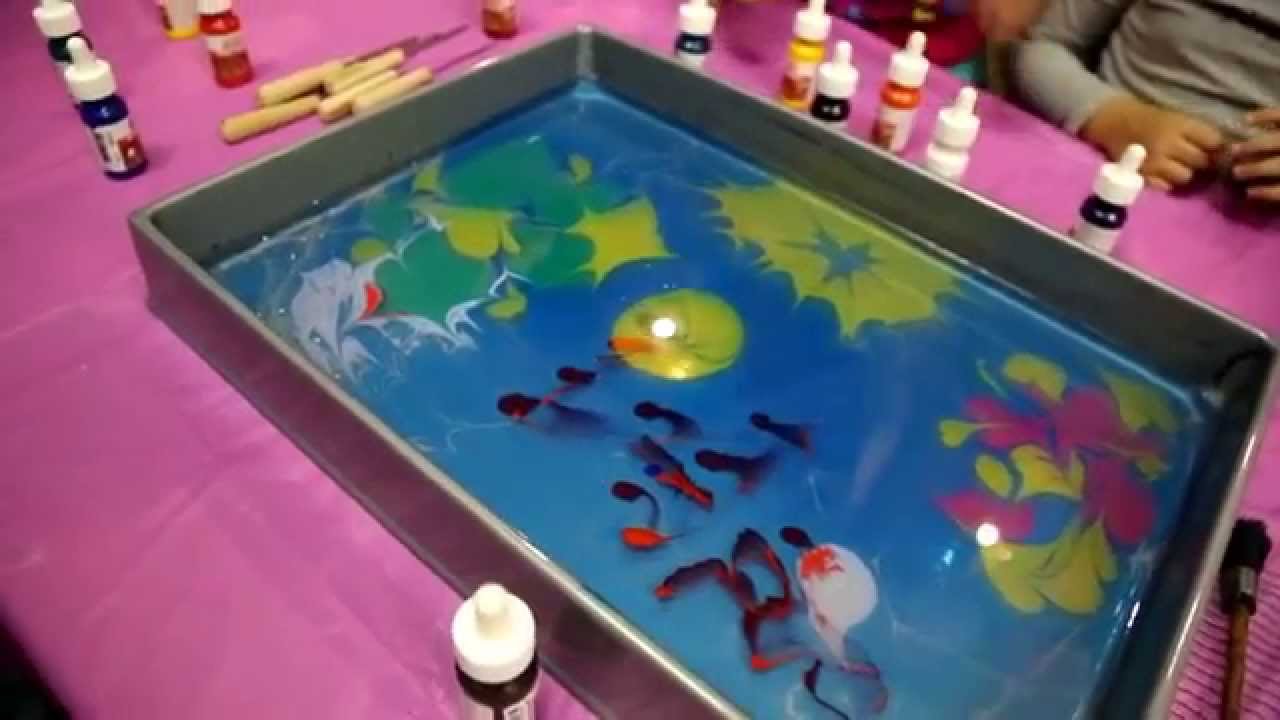 Ebru art Мастер класс по водной анимации  Эбру в Сочи  Аниматор на детский праздник