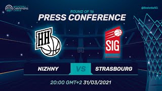 Nizhny Novgorod v SIG Strasbourg - Press Conference