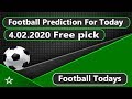 Today football prediction 4.02.2020 Free picks - YouTube