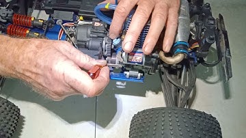 How to adjust and check spur gear  Traxxas Revo 3.3