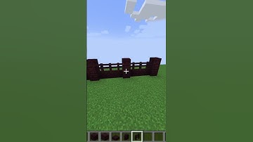 how to build BETTER minecraft FENCES!! nether version!!!  #shorts