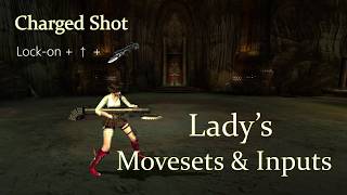Devil May Cry 3 - Lady Movesets, Weapons, and Inputs Showcase