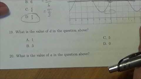 Math 30-2 Sinusoidal Functions Review MC#19