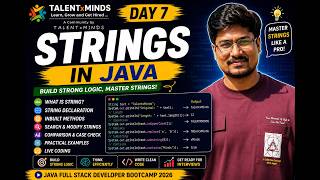 Day 7 | Strings in Java Complete Tutorial | String Methods, Memory, String Pool & Practice
