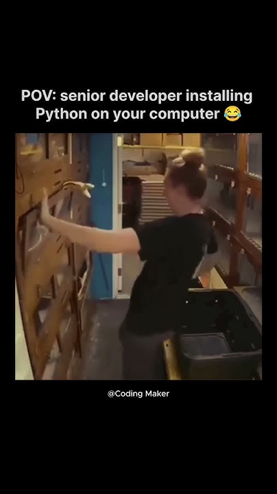 Senior Developer installing Python on your compute #funny #memes# ...