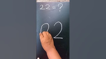 How to draw Parrot easy with number 22 #shorts