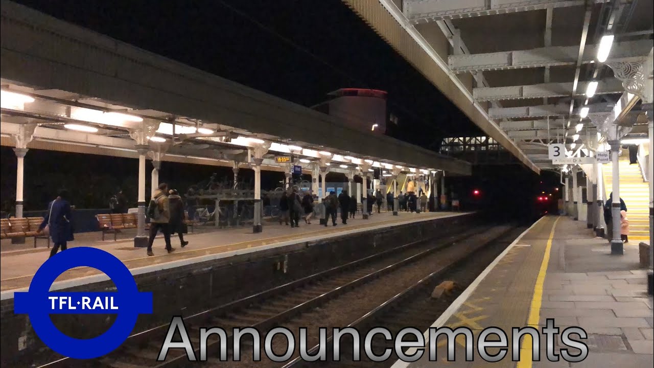 TfL Rail Announcements at Ilford Station YouTube