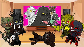 The Kaiju react to GODZILLA VS MECHAGODZILLA THE MUSICAL | Gacha club