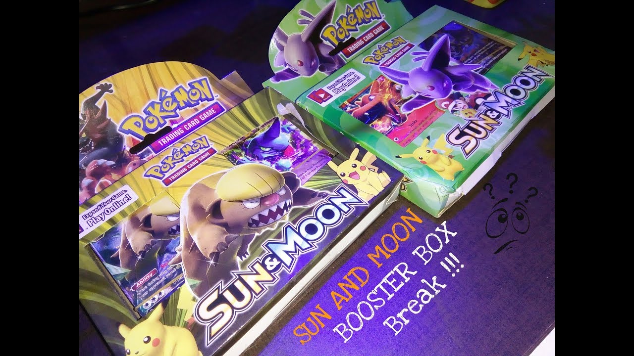POKEMON SUN AND MOON 2 BOOSTER BOX BREAKS !!!
