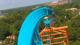 Tempesto AWESOME Roller Coaster at Busch Gardens Williamsburg Front Seat Onride POV