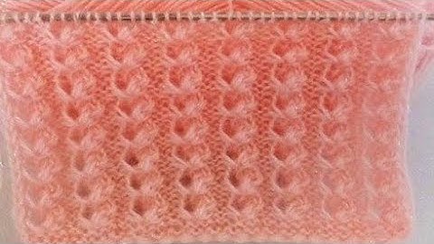 Easy 4 rows repeat knitting pattern for cardigan, Jacket, frock.