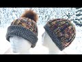 EVERGREEN 🌲 Tapered &amp; Reversible CROCHET BEANIE or CUFFED HAT ~ Child to Adult Sizes!  EASY!!