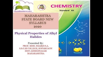 Physical Properties of alkyl halides| Boiling point of alkyl halides