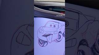 Lightning McQueen 🚗⚡️ #art #charactersketch #artsupplies #character #drawingsupplies #sketchbook