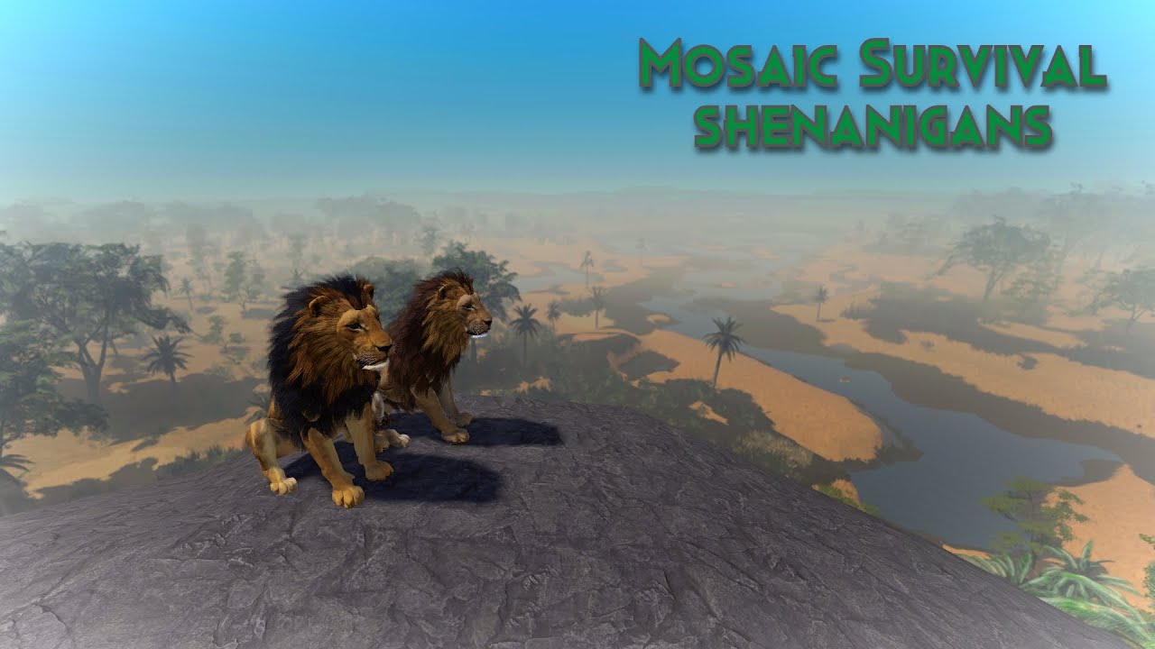 Barbary lion + Shenanigans (Roblox- Mosaic Survival)