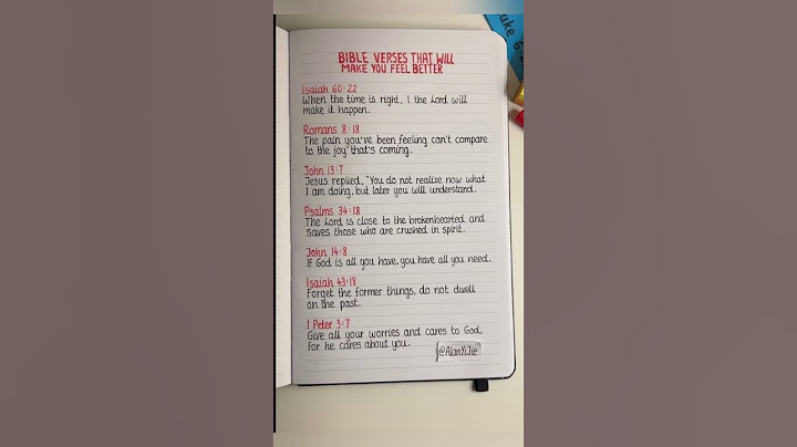 Verses that will make you feel better! #christian #bible