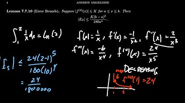 Error Bound for Simpson
